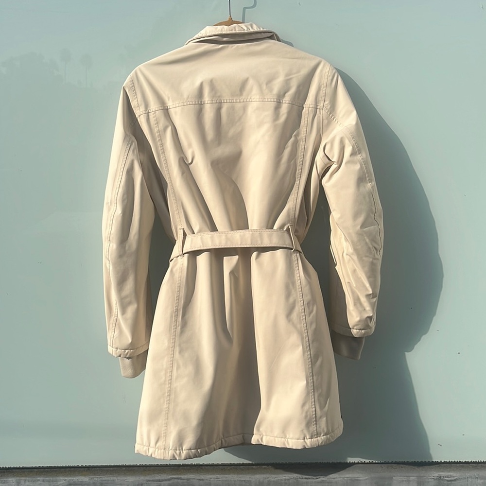 Cream Prada Gore-Tex Coat View 4